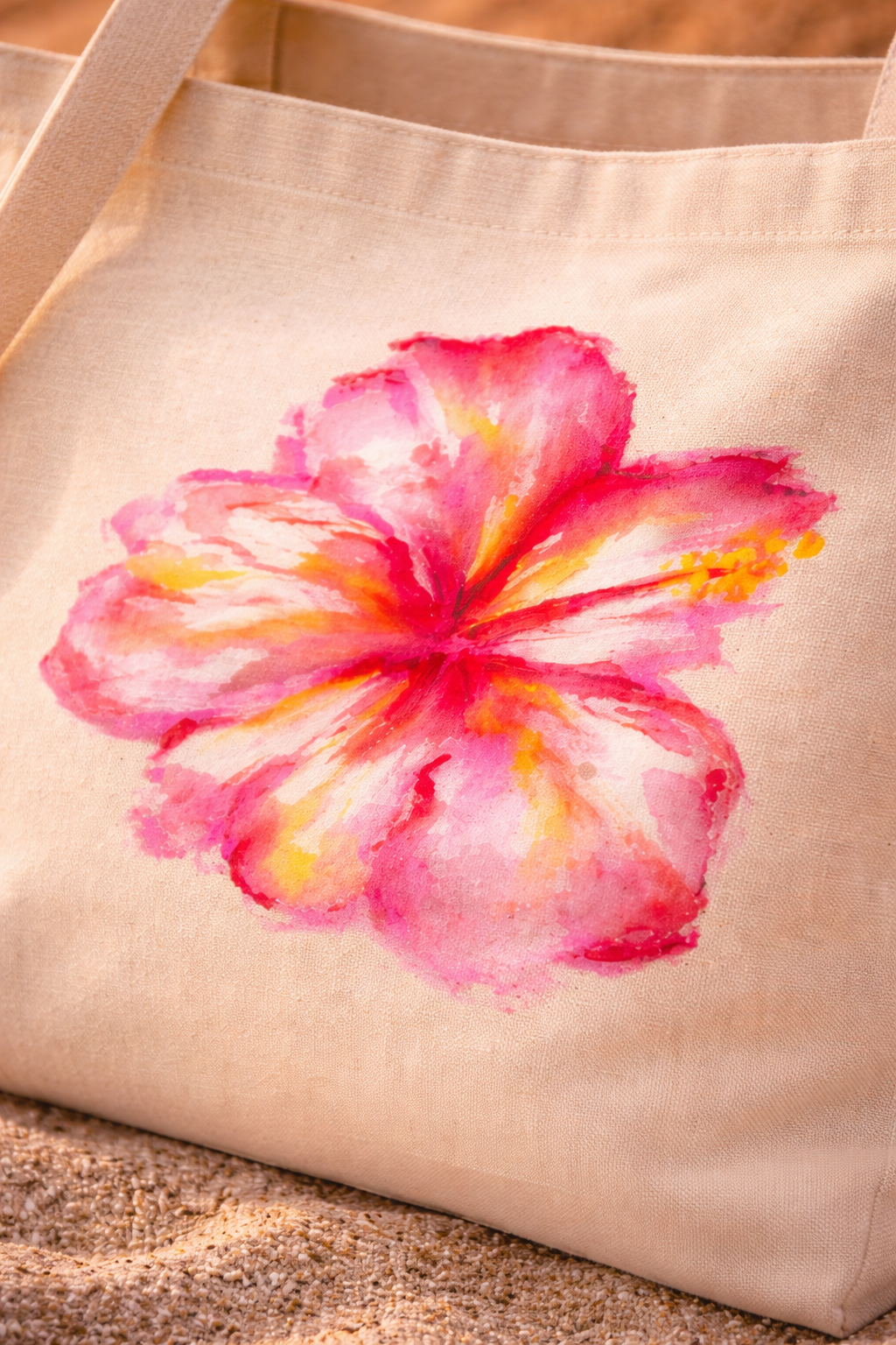 Hibiscus Beach Tote Bag