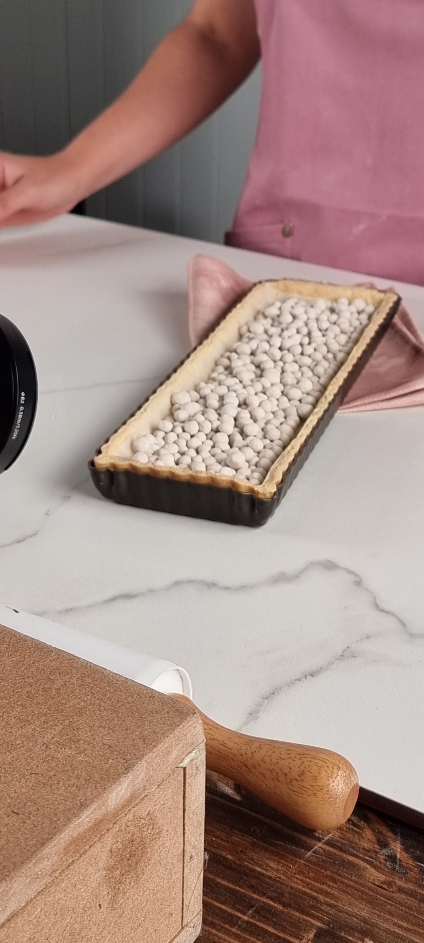 Ceramic Pie Weights for Blind Baking – Reusable Baking Beads for Pie Crust, Tart Shells & Pastry Baking