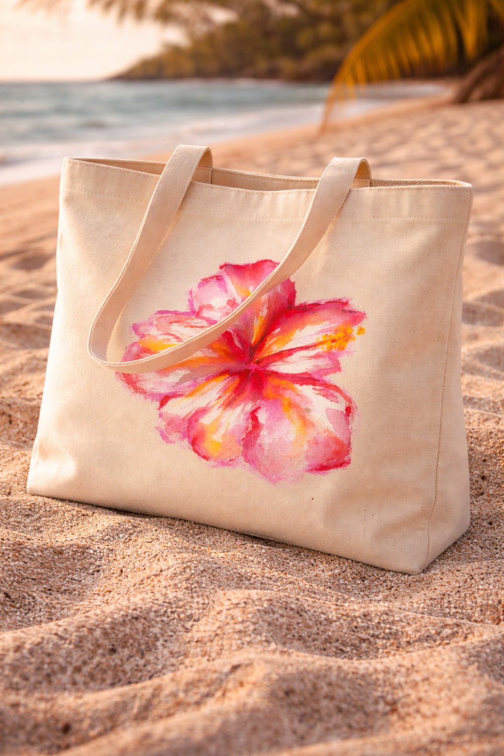 Hibiscus Beach Tote Bag