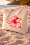 Hibiscus Beach Tote Bag