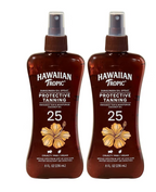Pack of 2 Hawaiian Tropic Protective Tanning Oil Spray Sunscreen SPF 25, 8.0 fl oz
