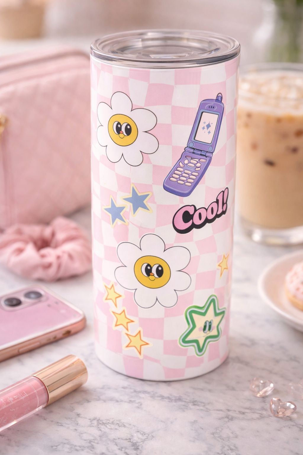 Cute Aesthetic Pattern Skinny Tumblers
