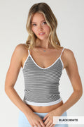 Striped Ribbed Top