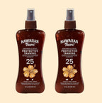 Pack of 2 Hawaiian Tropic Protective Tanning Oil Spray Sunscreen SPF 25, 8.0 fl oz