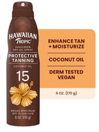 Pack of 2 Hawaiian Tropic Dry Oil Tanning Spray, SPF 15, 6 OZ
