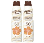 Hawaiian Tropic Silk Hydration Weightless Sunscreen C-Spray - SPF 50 - 6oz: Tropical Scent, With Homosalate, Whole Body UsePack of 2