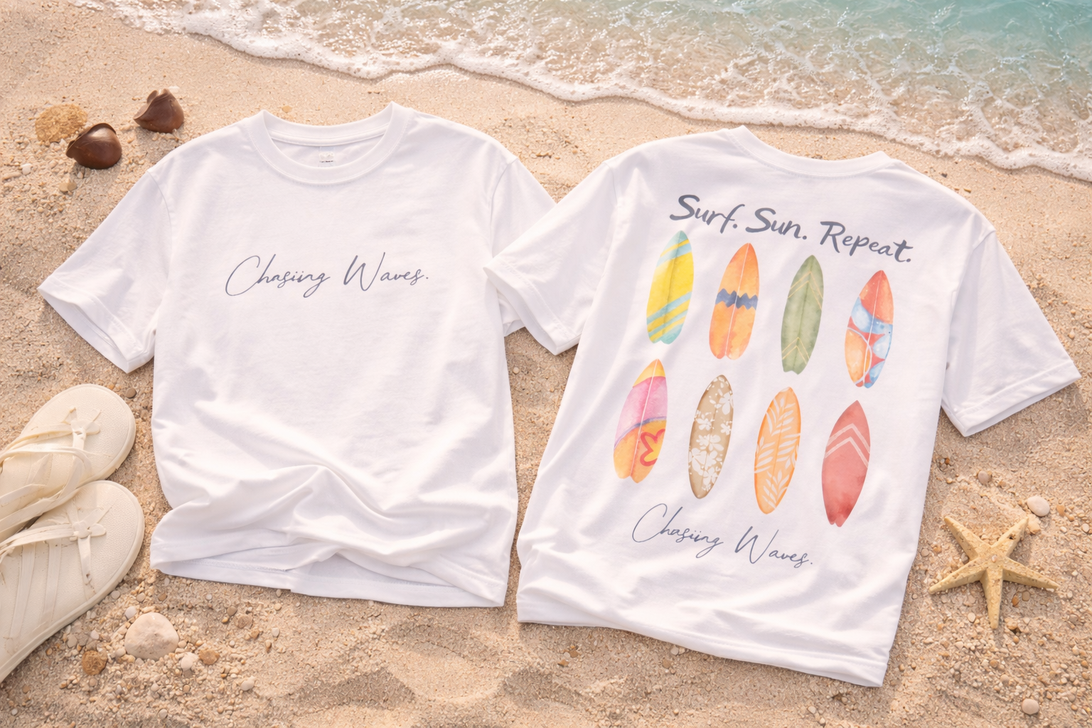 Chasing Waves - Cotton Tee