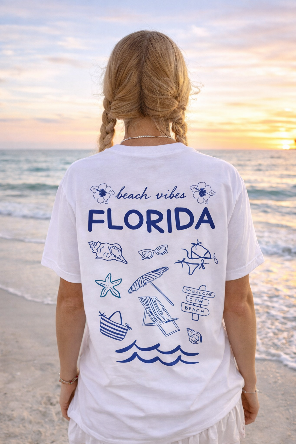 FLORIDA BEACH VIBES - COTTON TEE
