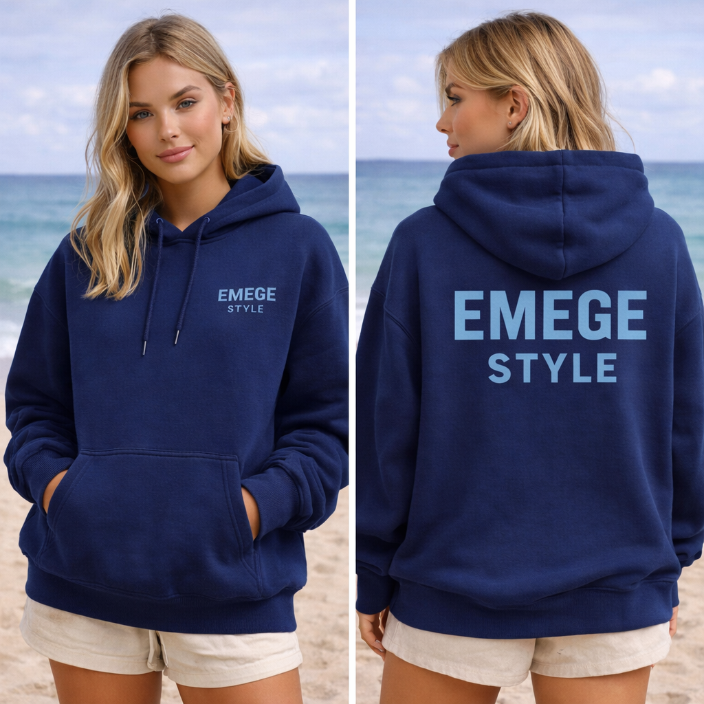 EMEGE STYLE Latte Beach Hoodie