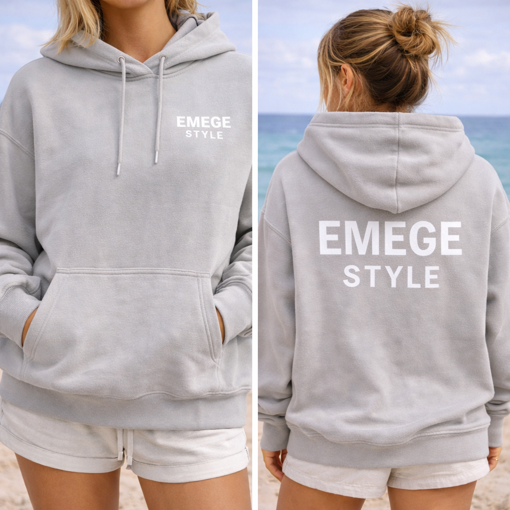 EMEGE STYLE Latte Beach Hoodie
